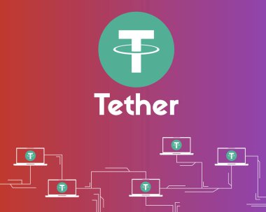 Urgan bağlı cryptocurrency arka plan stili