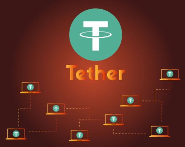 Urgan cryptocurrency koyu arka plan stili