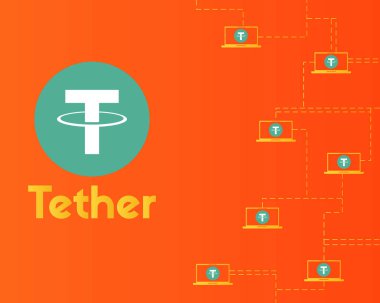 Urgan cryptocurrency bağlamak teknoloji arka plan stili