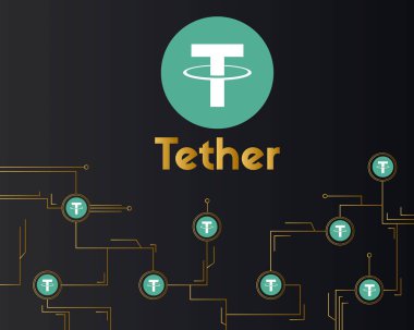 Urgan cryptocurrency koyu arka plan stili temel sanal