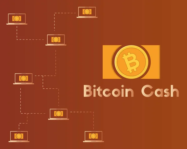 Blockchain bitcoin технологій Світ фон інкасацію — стоковий вектор