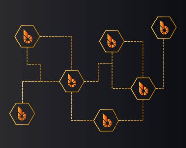 Bitshares cryptocurrency stil teknoloji Tema arka plan