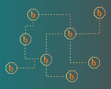 Bitshares cryptocurrency ağ tarzı arka plan