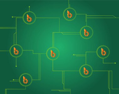 Bitshares cryptocurrency blockchain devre stili arka plan