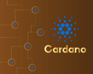 Blockchain cardano ağ tarzı arka plan