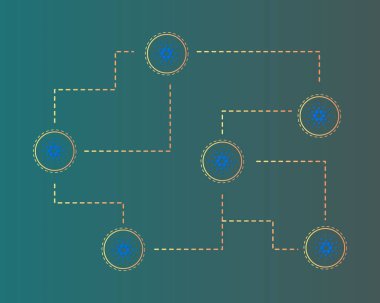 Blockchain cardano teknoloji stili arka plan