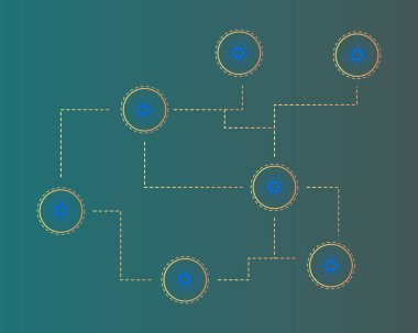 Blockchain cardano teknoloji stili arka plan