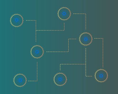 Blockchain cardano teknoloji stili arka plan