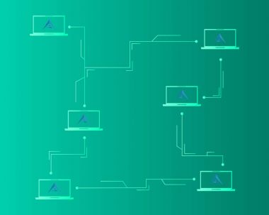 Arka plan ark cryptocurrency teknoloji