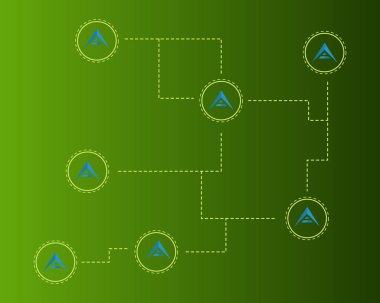 Arka plan ark cryptocurrency ağ