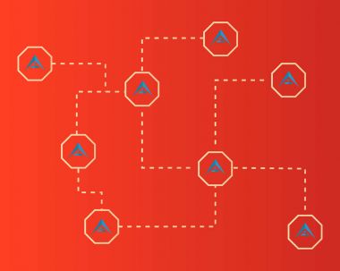 Arka plan ark cryptocurrency ağ teknolojisi