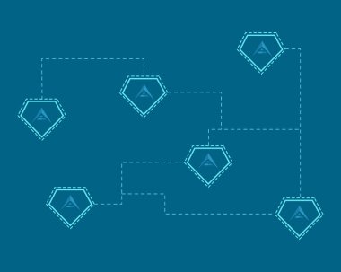 Arka plan ark cryptocurrency blockchain teknoloji