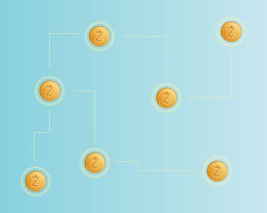 Cryptocurrency zcash tarzı ağ arka plan