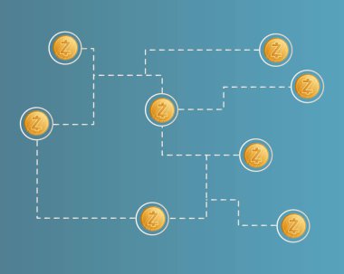 Cryptocurrency zcash ağ tarzı arka plan