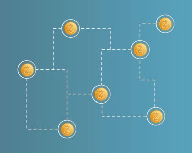 Cryptocurrency zcash ağ tarzı arka plan