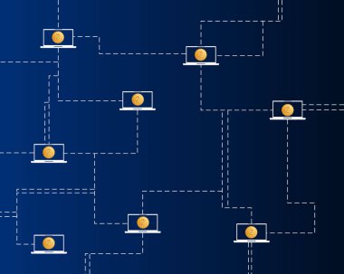 Cryptocurrency zcash tarzı dijital teknoloji arka plan