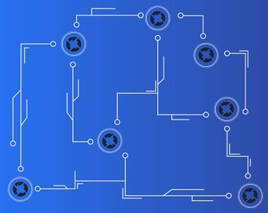 Cryptocurrency 0 x teknoloji modern tarzı arka plan
