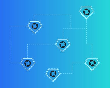 Cryptocurrency 0 x dijital ödeme stili arka plan