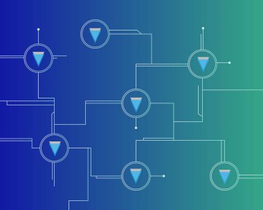 Blockchain eşiğinde dijital ödeme arka plan toplama