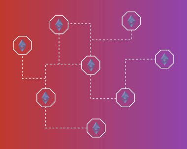 Ethereum klasik blockchain dijital ödeme arka plan