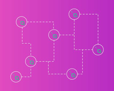 Kavram arka plan ağ Siacoin blockchain cryptocurrency