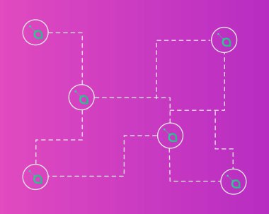 Kavram arka plan ağ Siacoin blockchain cryptocurrency