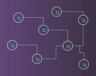 Siacoin blockchain cryptocurrency teknoloji dünya arka plan