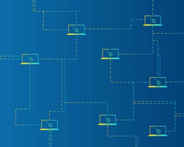 Siacoin blockchain cryptocurrency mavi zemin üzerine