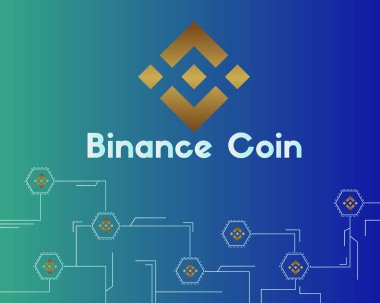 Binance para devre stili arka plan