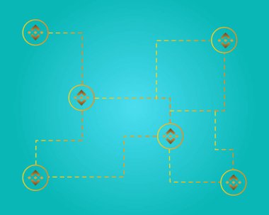 Binance para teknoloji stili arka plan