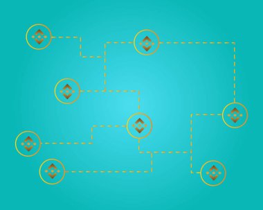Binance para teknoloji stili arka plan