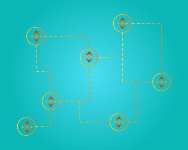 Binance para teknoloji stili arka plan