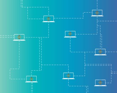 Binance para blockchain stili arka plan