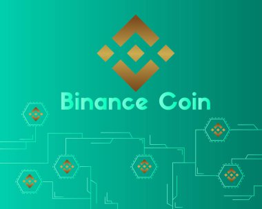 Binance para blockchain tarzı devre arka plan