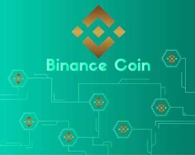 Binance para blockchain tarzı devre arka plan