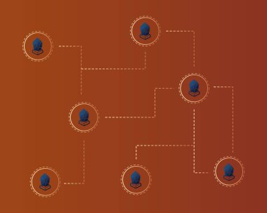 Cryptocurrency lisk teknoloji ağ kavramı arka plan