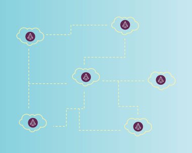 Blockchain augured bulut arka plan ile cryptocurrency