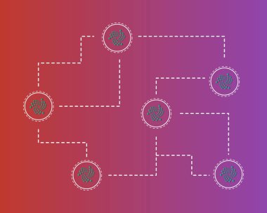 Cryptocurrency Iota dijital ödeme arka plan stili