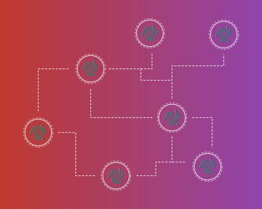 Cryptocurrency Iota dijital ödeme arka plan stili