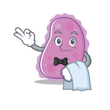 Garson bakteri maskot karikatür tarzı