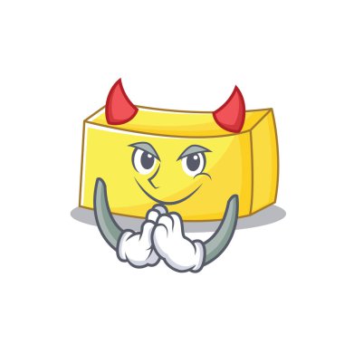 Şeytan tereyağı maskot karikatür tarzı