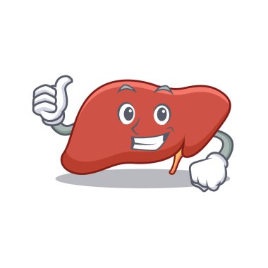 Karaciğer karakter karikatür tarzı Yaşasın