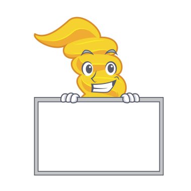 Yönetim Kurulu düdük makarna karakter karikatür ile sırıtarak