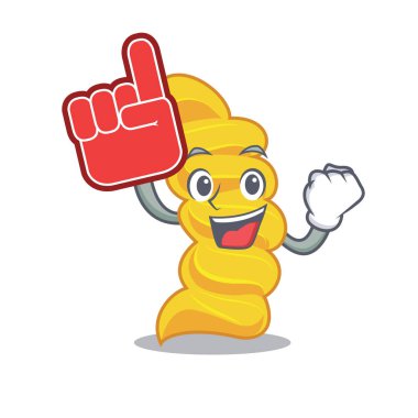 Köpük parmak düdük makarna maskot çizgi film