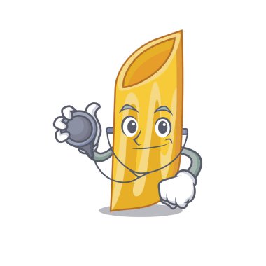 Doktor penne makarna karakter karikatür