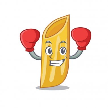 Penne makarna karakter karikatür boks