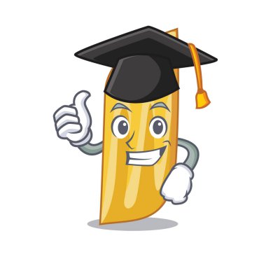 Garduation penne makarna karakter karikatür