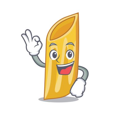 Tamam penne makarna karakter karikatür