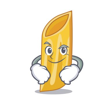 Smirking penne makarna karakter karikatür