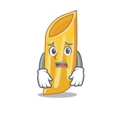 Korkarım penne makarna karakter karikatür